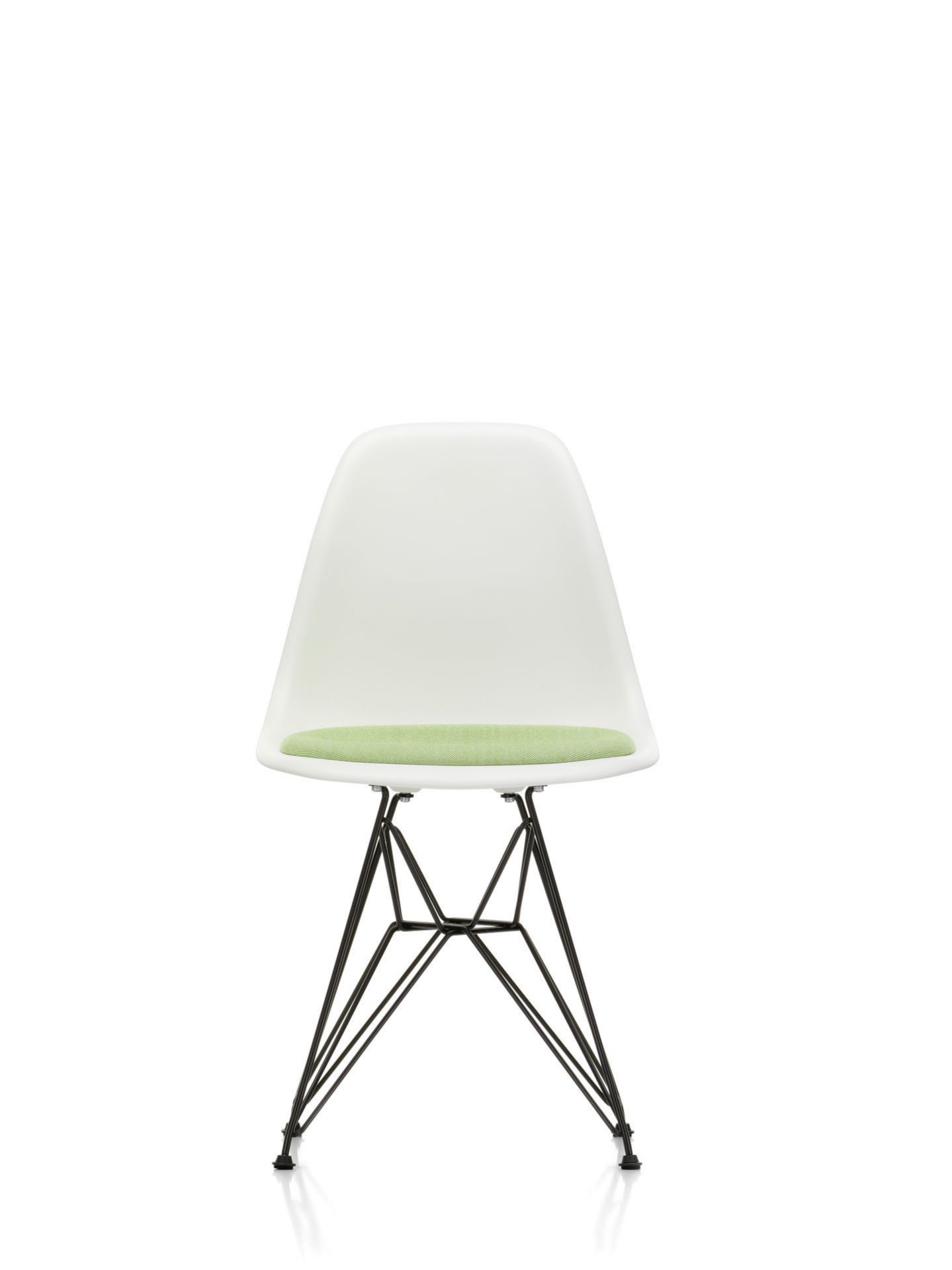 Eames Plastic Side Chair DSR Chair with Seat Cushion Vitra
